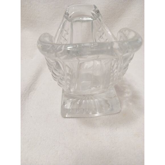 CRYSTAL 7”x 5" Christmas Santa Sleigh CANDY & NUT Dish 24% Lead Candy Holiday - Picture 8 of 13